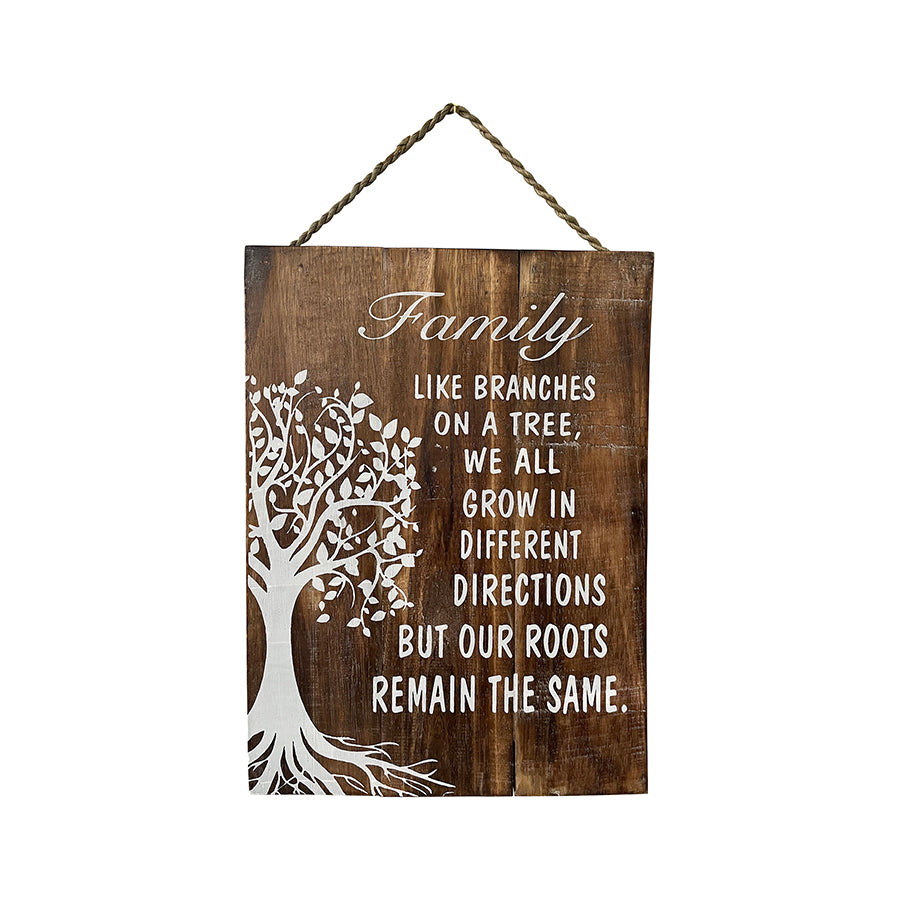 Family Tree Wooden Handcrafted Wall Art 40cms