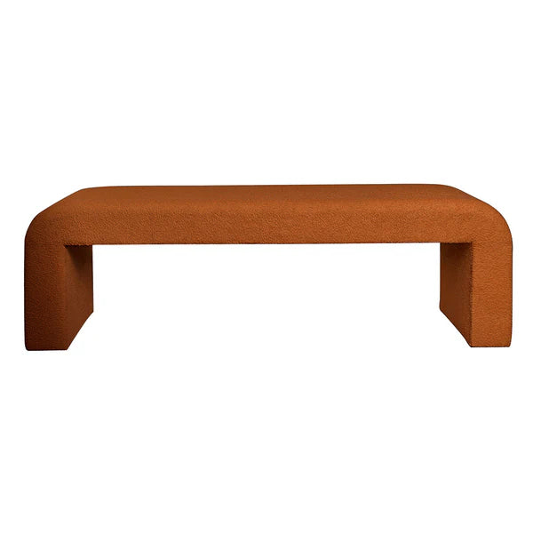 Felix Boucle Curl Natural Clay Bench Seat