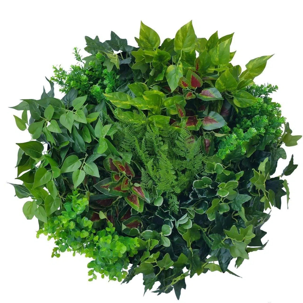 Fern & Ivy Leaf Artificial Wall Disc 60cms