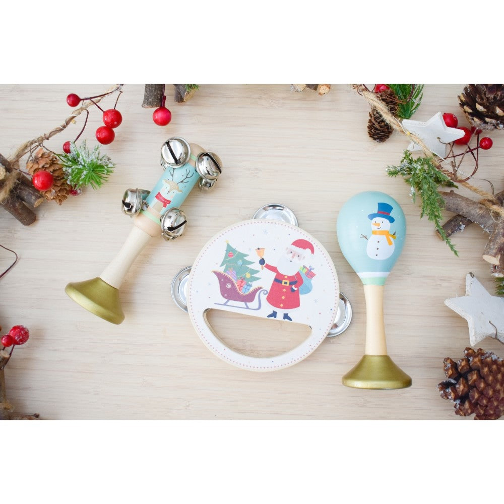 Festive Instruments Christmas 3-Piece Musical Set