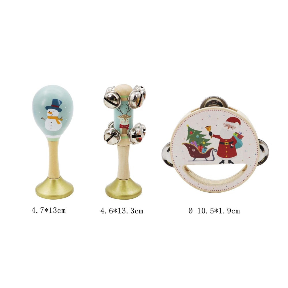 Festive Instruments Christmas 3-Piece Musical Set