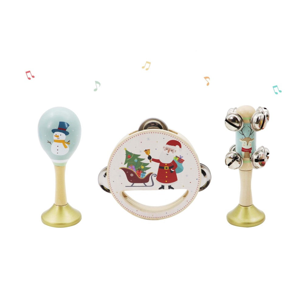 Festive Instruments Christmas 3-Piece Musical Set