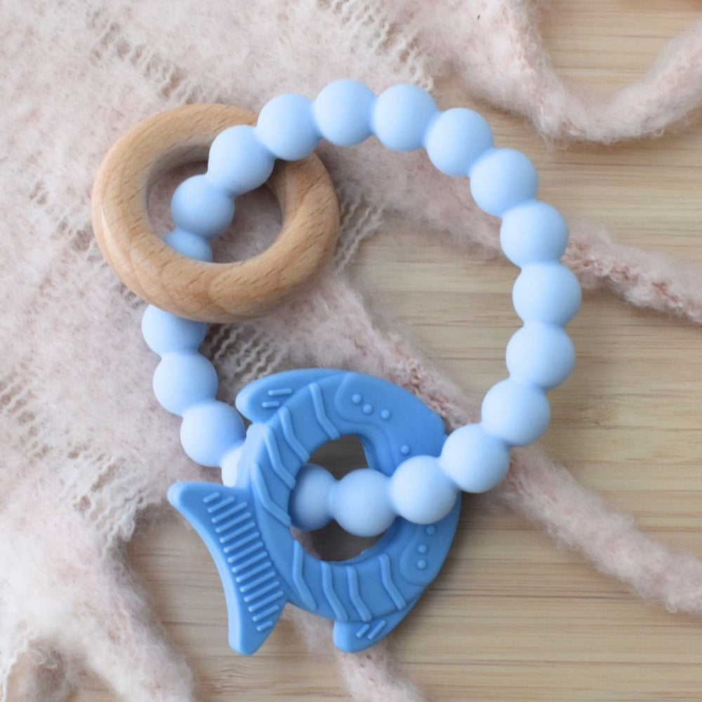 Fish Silicone Splash Teether (Available in 2 Colors)