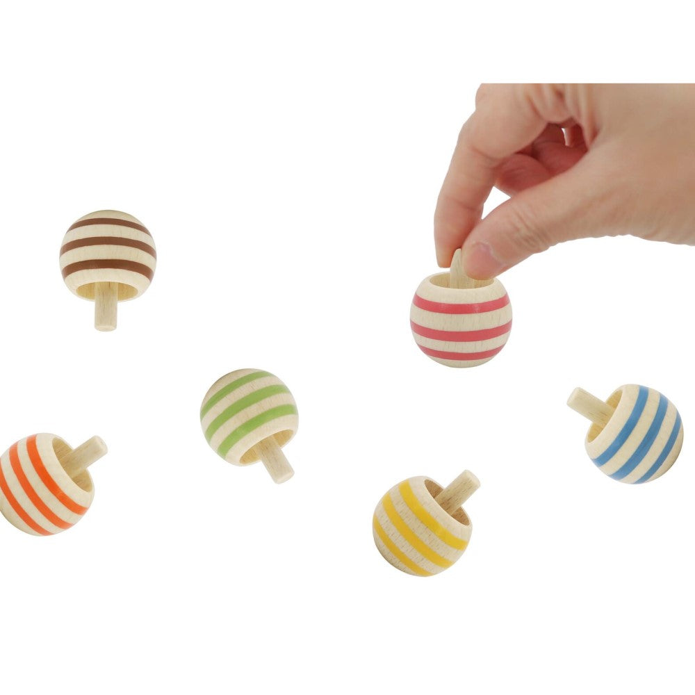 Flip Over Spinning Tops Pack of 6