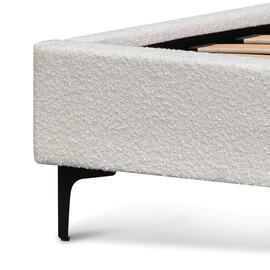 Floating Platform Bed Frame - Cream White (King)