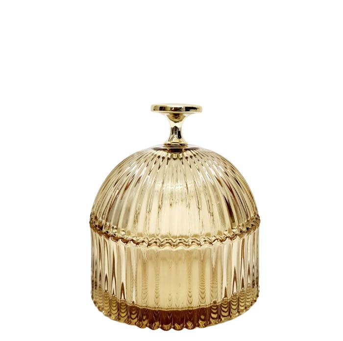 Florence Stunning Ribbed Dome Glass Jar - Small - Available in 4 Colors