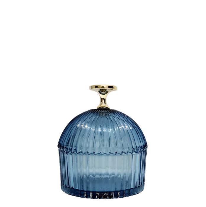 Florence Stunning Ribbed Dome Glass Jar - Small - Available in 4 Colors