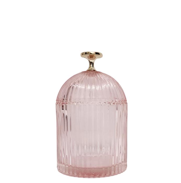 Florence Stunning Ribbed Dome Glass Jar - Medium - Available in 4 Colors