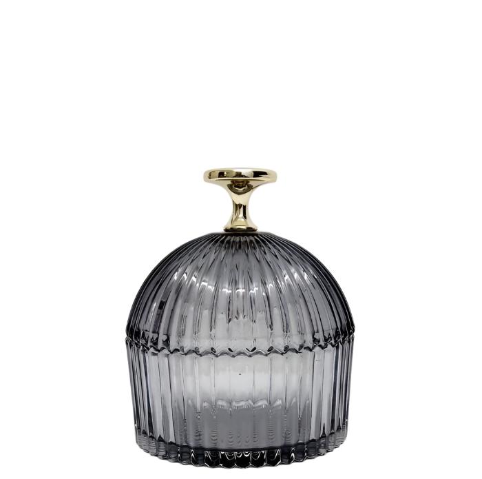 Florence Stunning Ribbed Dome Glass Jar - Small - Available in 4 Colors