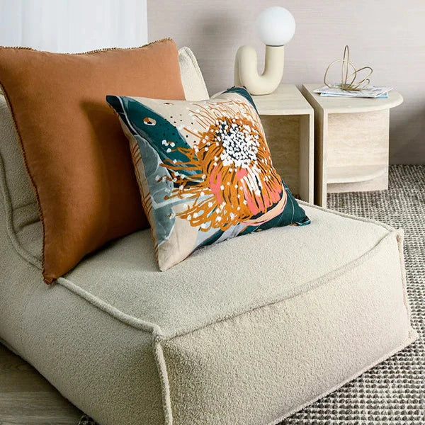 Flowering Gum Square Linen Cushion - 50x50cms