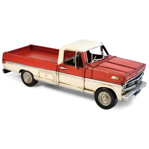 Ford F-100 Ranger Metal Ornament - Red - 33x11.5x11cm