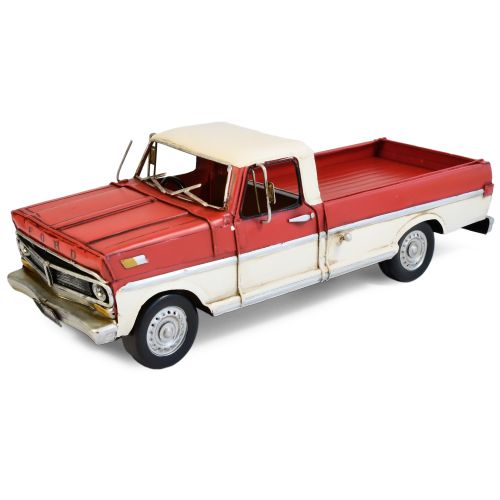 Ford F-100 Ranger Metal Ornament - Red - 33x11.5x11cm