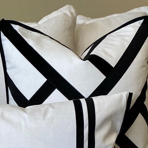 Fremantle 55x55cm Cotton Cushion Cover - Black