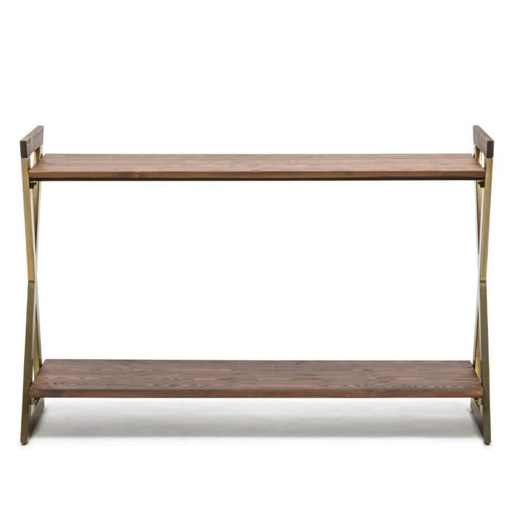 Cross Bodied French Brass Console Table