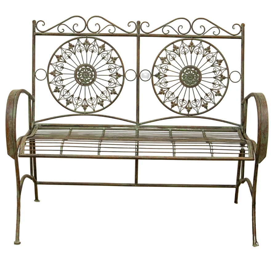 French Garden Love Seat - Brushed Green