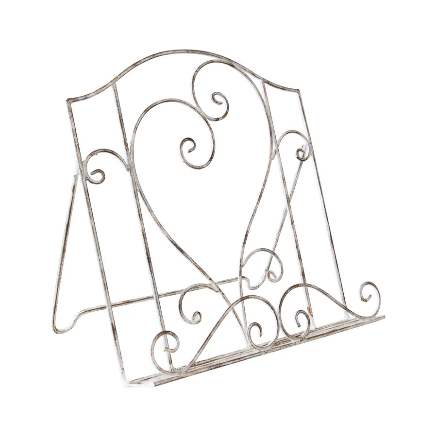 French Provincial Heart Recipe Book Stand - 37cms