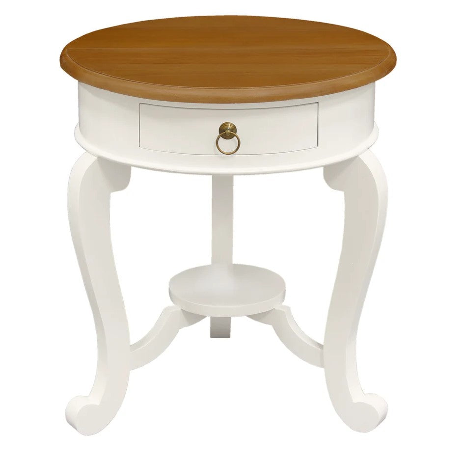 French Provincial Round Side Table - 55cms