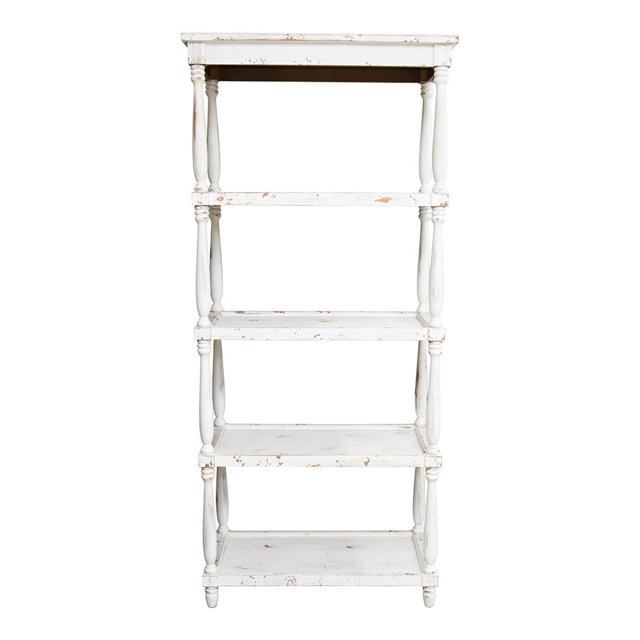 French Provincial Tall 5 Shelf Unit