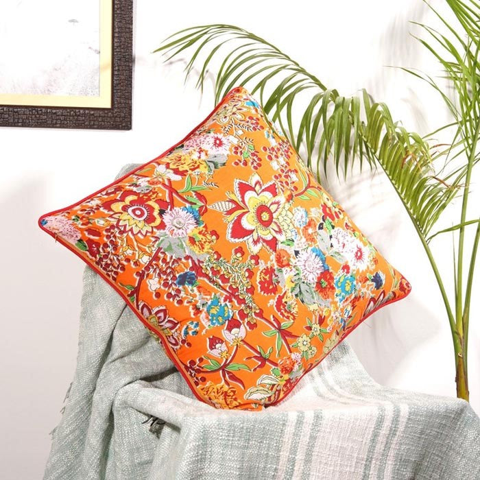 Frida Beautiful Floral Cotton Cushion Cover 50 x 50cms