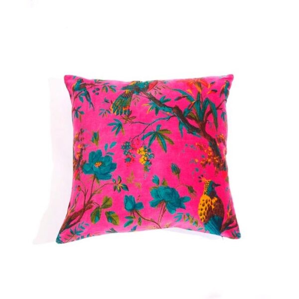 Frida Kahlo Bird Inspired Cushion Cover 45 x 45cms - Pink