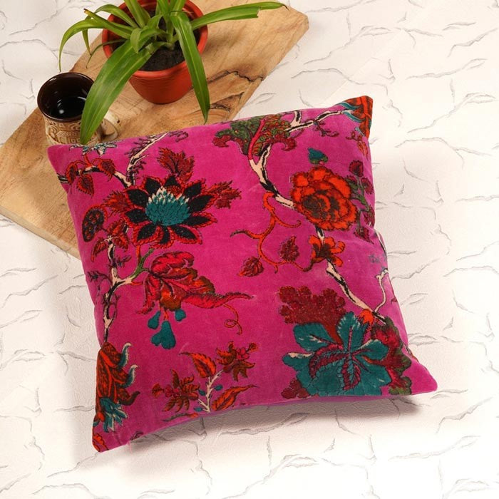 Frida Kahlo Jungle Inspired Cotton Cushion Cover 45 x45 Cms