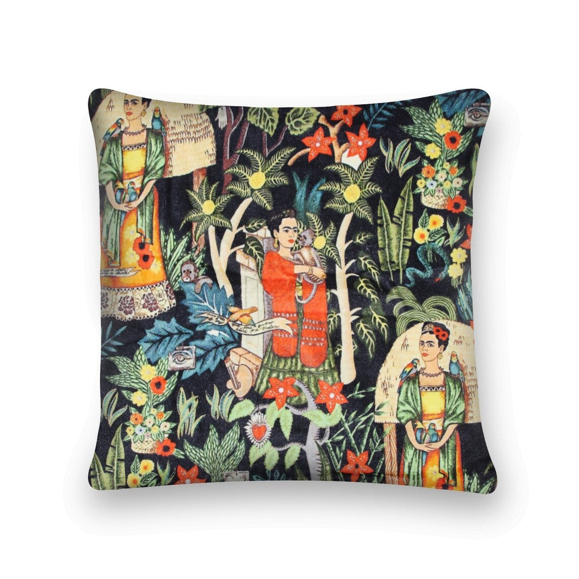 Frida Kahlo Jungle Inspired Cushion Cover 50 x 50cms