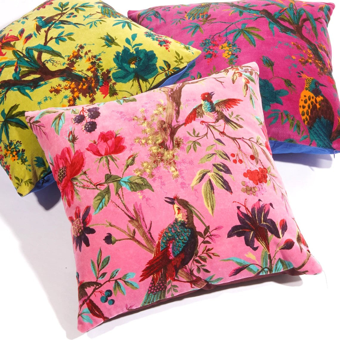 Frida Kahlo Jungle Printed Cotton Cushion Cover 45 x 45cms Pink