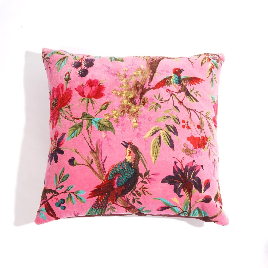 Frida Kahlo Jungle Printed Cotton Cushion Cover 45 x 45cms Pink