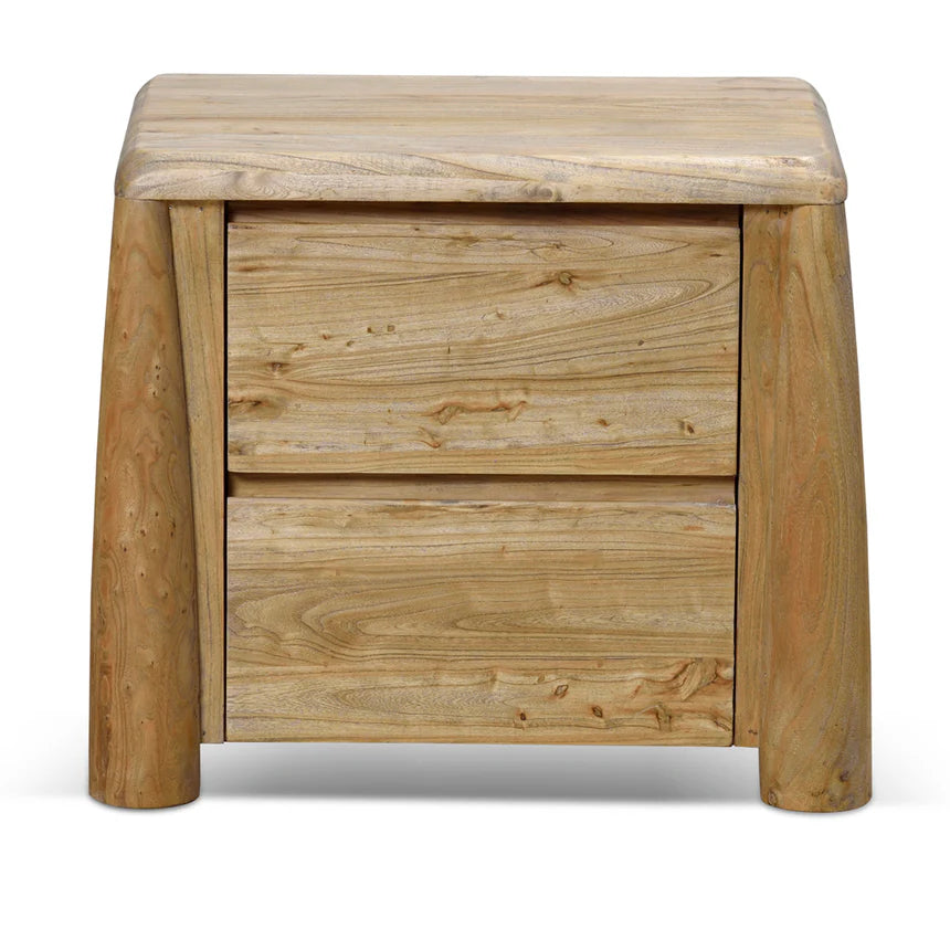 Functional Elegance Natural Bedside Table - 55cms