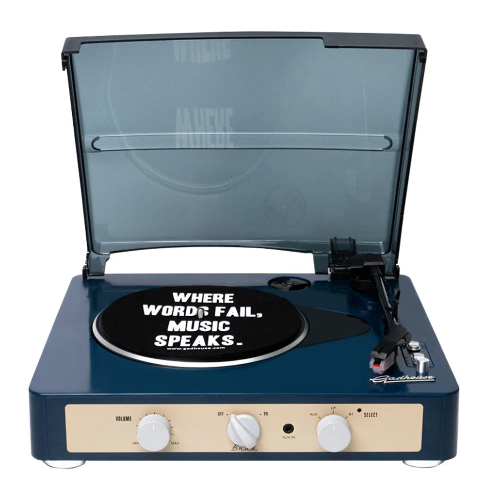 Gadhouse Brad MKII Record Player + D40 Bluetooth Speakers - Available in 3 Colors