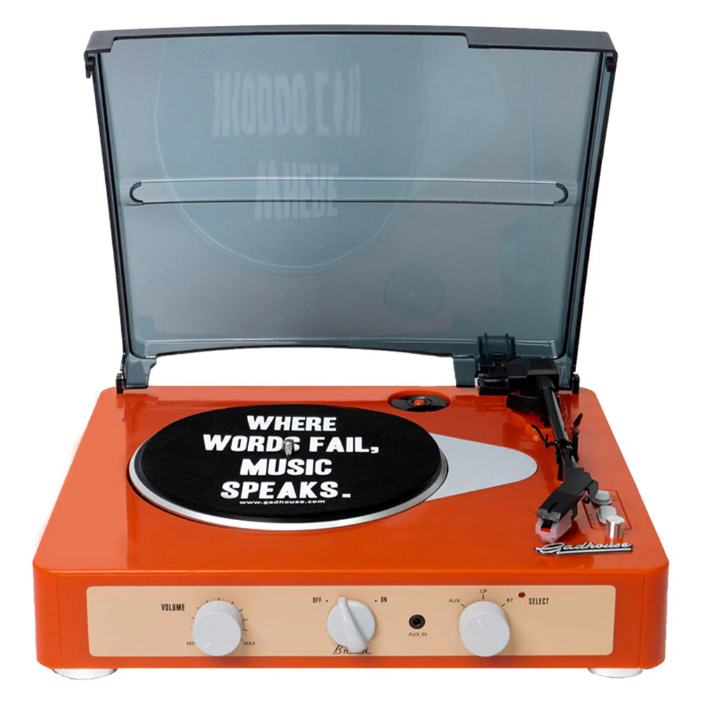 Gadhouse Brad MKII Record Player + D40 Bluetooth Speakers - Available in 3 Colors