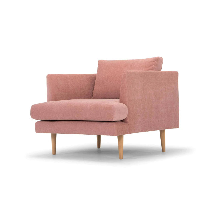 Gallery Glamour Armchair with Wooden Legs