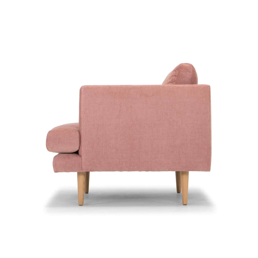 Gallery Glamour Armchair with Wooden Legs