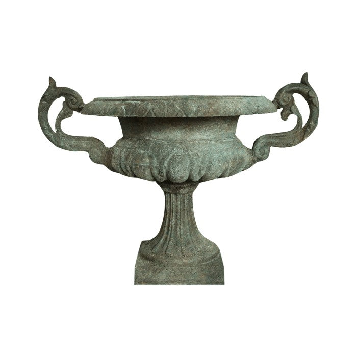 Garden Bergamo Cast Iron Urn - Antique