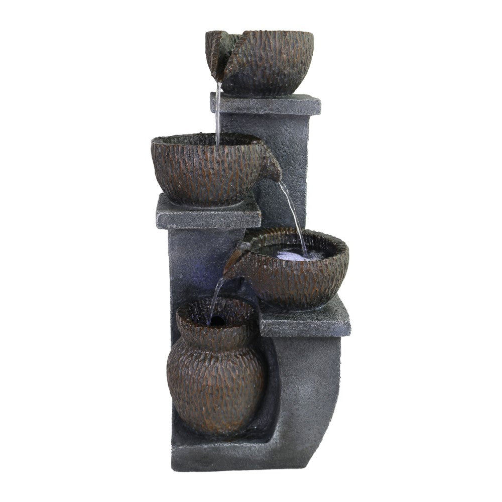 Garden Column Pots Polyresin Fountain