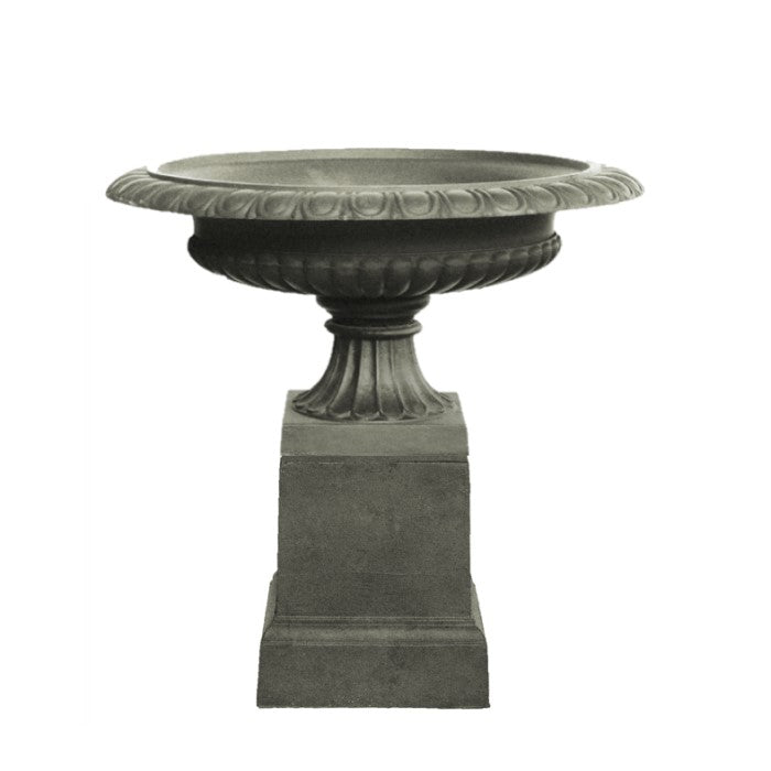 Garden Elegance Venetian Base Cast Urn - Antique