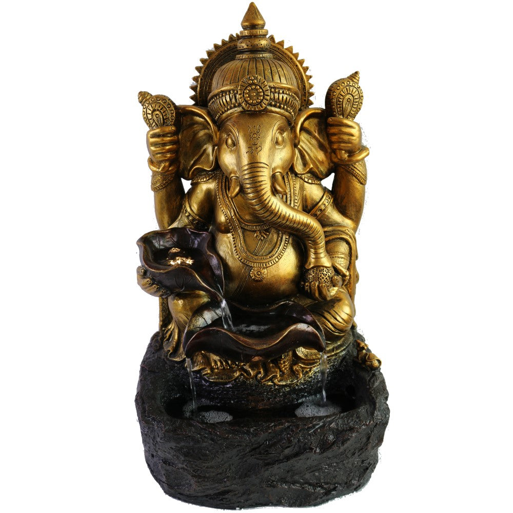 Garden Glorious Ganesha Polyresin Fountain