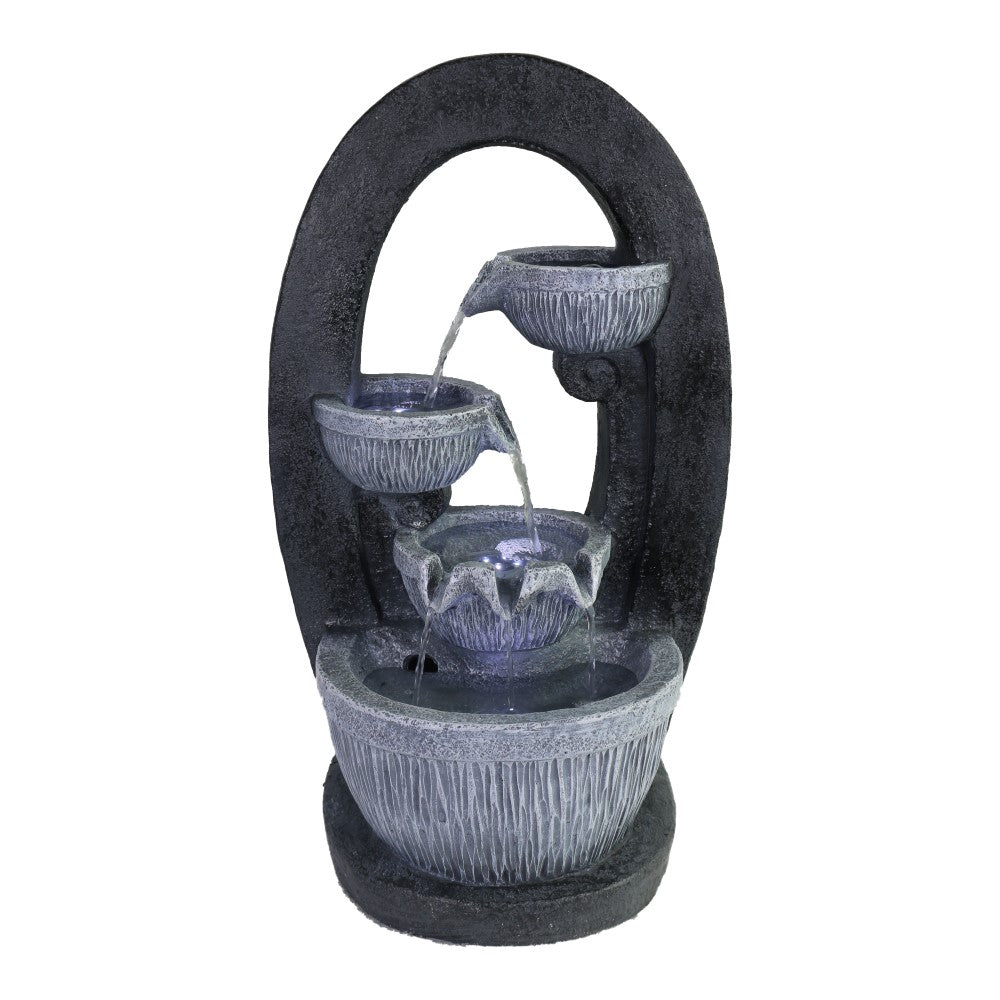 Garden Oval Bowl Polyresin Fountain