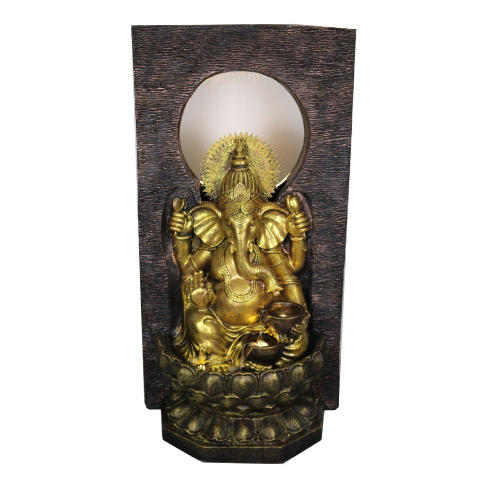 Garden Radiant Ganesha Polyresin Fountain