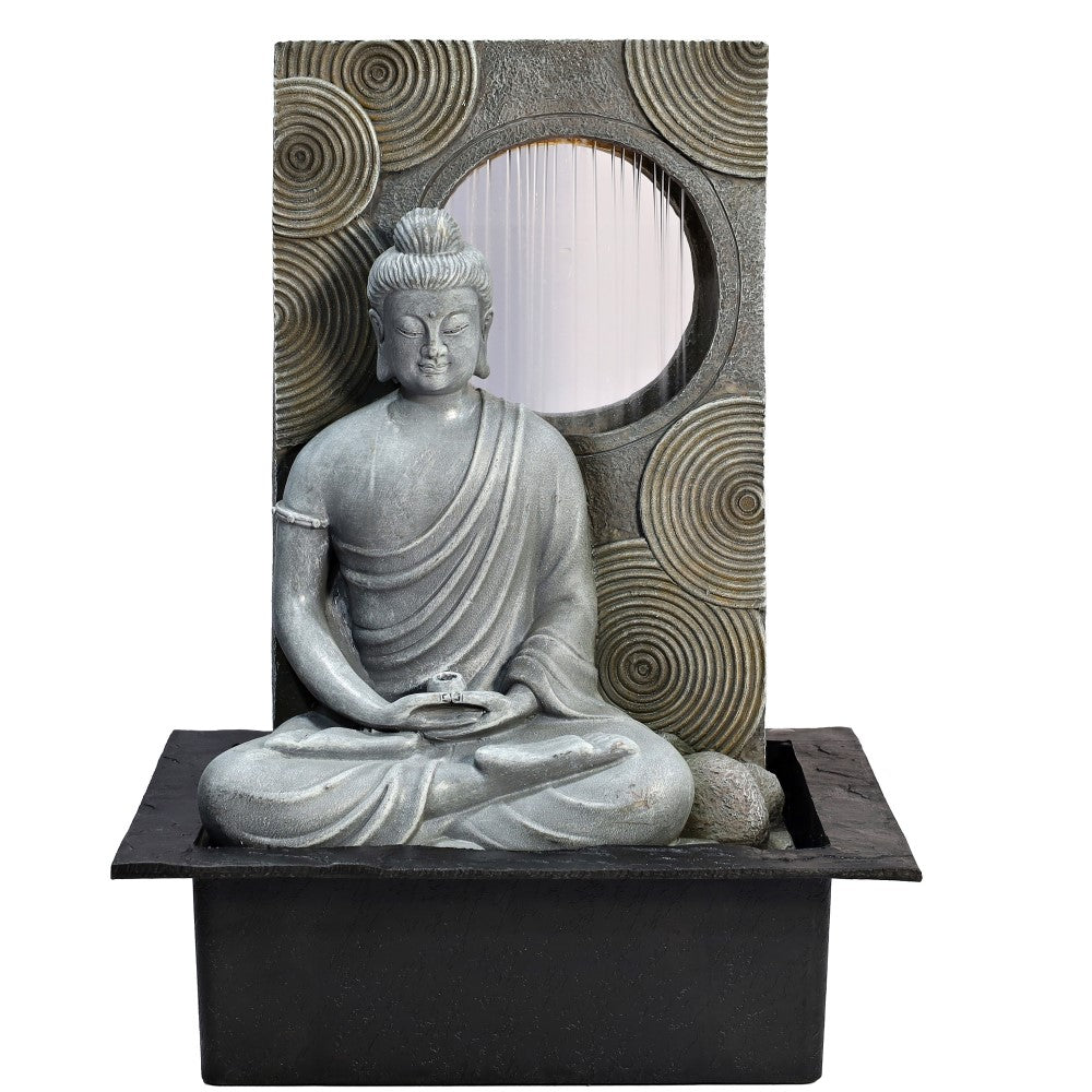 Garden Raining Slab Buddha Polyresin Fountain