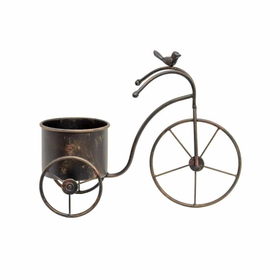 Garden Ride Bicycle Pot Planter With Bird