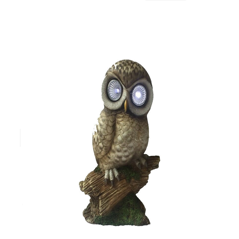 Garden Solar Powered Standing Big Owl