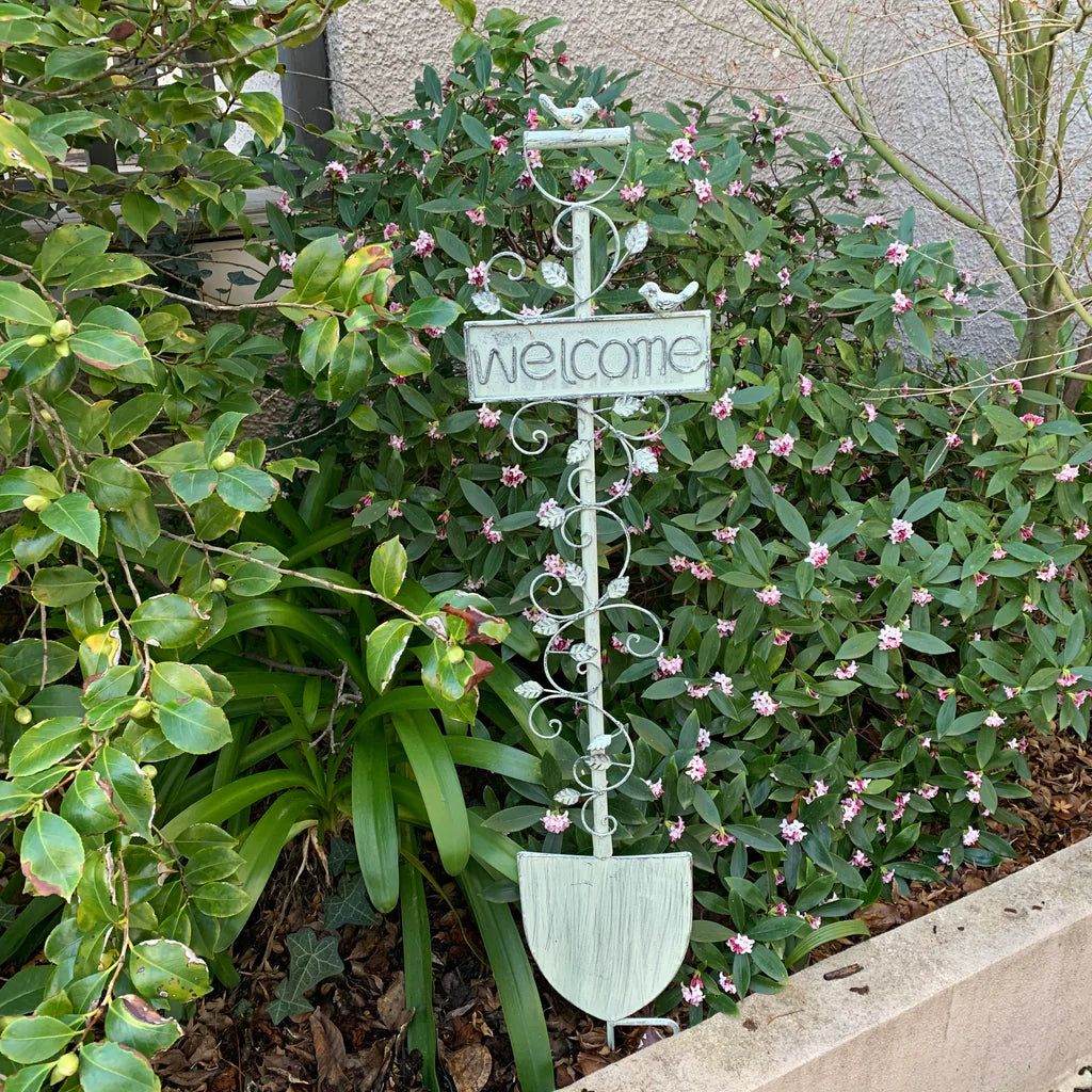 Garden Stake Welcome Board Shovel