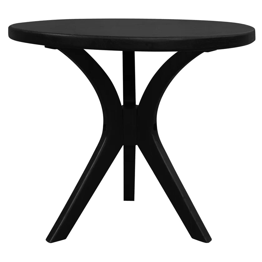 Gatsby Black Round Side Table - Large