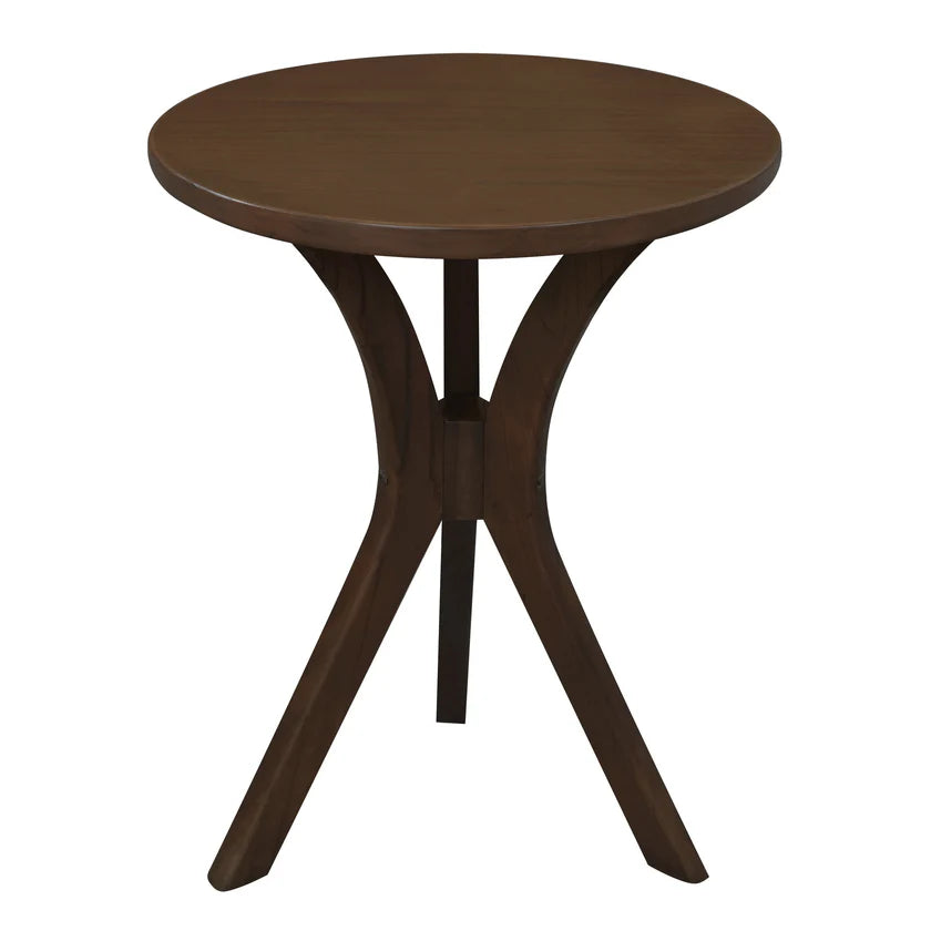 Gatsby Handcrafted Walnut Small Side Table - 48cms