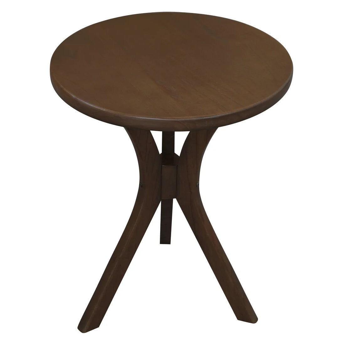 Gatsby Handcrafted Walnut Small Side Table - 48cms