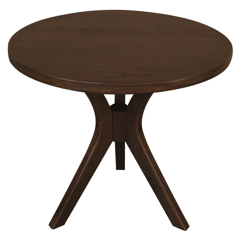 Gatsby Walnut Round Side Table - Large