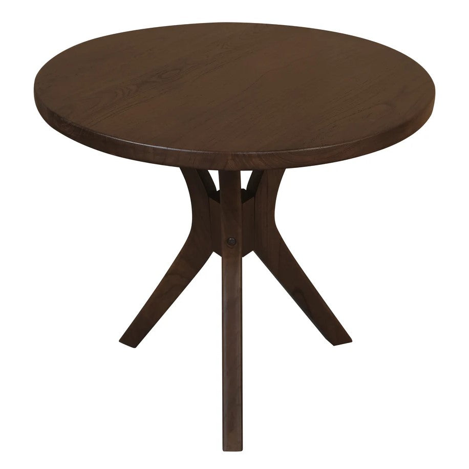 Gatsby Walnut Round Side Table - Large