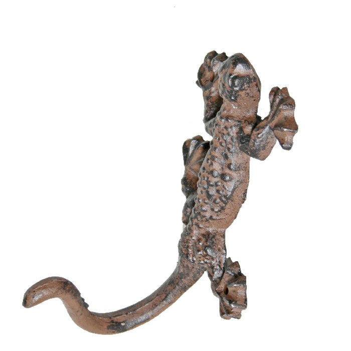 Gecko Single Hook Cast Iron Wall Hanging