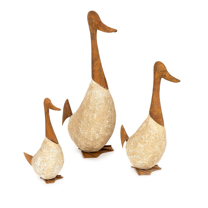 Set of 3 Geese Home Decor Statues